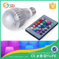 3W Multi Color Change RGB LED Light Bulb Lamp with Remote Control